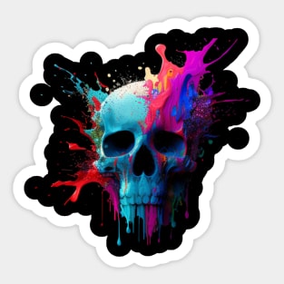 Skull painting Sticker